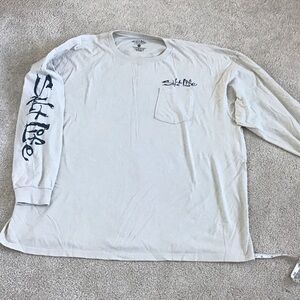 Salt Life Men's Cream Long Sleeve Tee